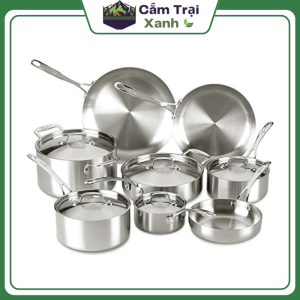Dụng cụ nấu ăn đi phượt bộ nồi nhôm
